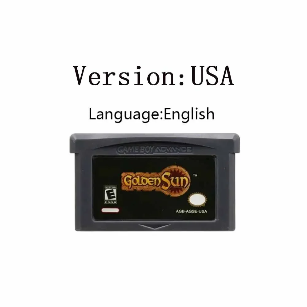 Hot GBA Game Golden Sun Series GBA Game Cartridge 32-Bit Video Game Console Card Golden Sun The Lost Age for GBA NDS