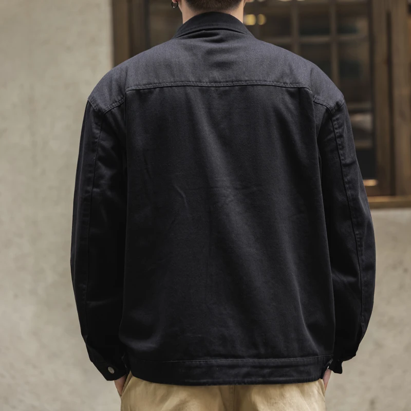 النمط الأمريكي فضفاض ملابس العمل غير رسمية سترة الرجال حجم كبير ربيع الخريف نمط جديد اليابانية الراقية معطف في الهواء الطلق #6