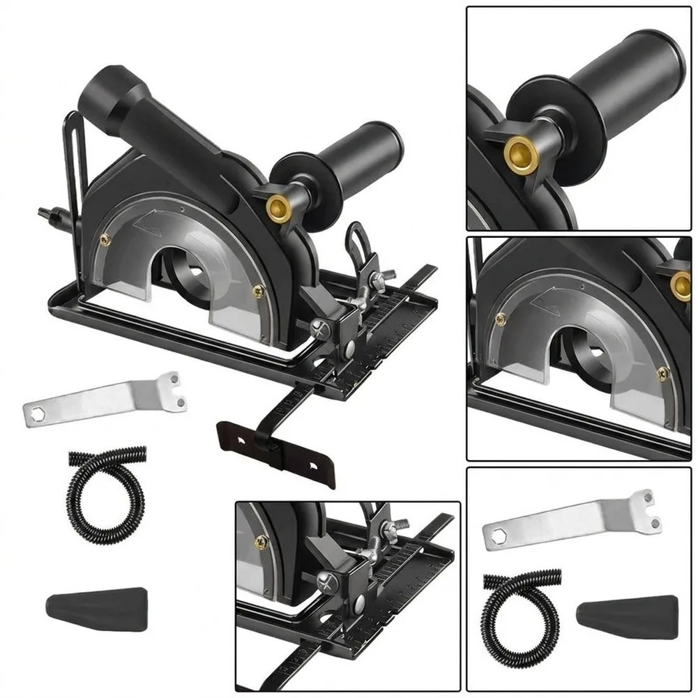 Stable Iron Angle Grinder Stand for 100mm and 125mm Grinders with 45 Degree Adjustable Tilt and Dust Extraction