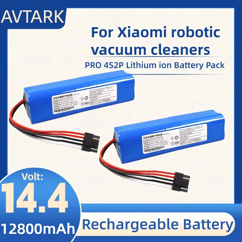 

Original 14.4V 12800mAh Li-ion Battery D099-4S2P⚡For Xiaomi Mi Robot Vacuum-Mop 2 Pro MJST1SHW MJSTS BatteryAccessories Par