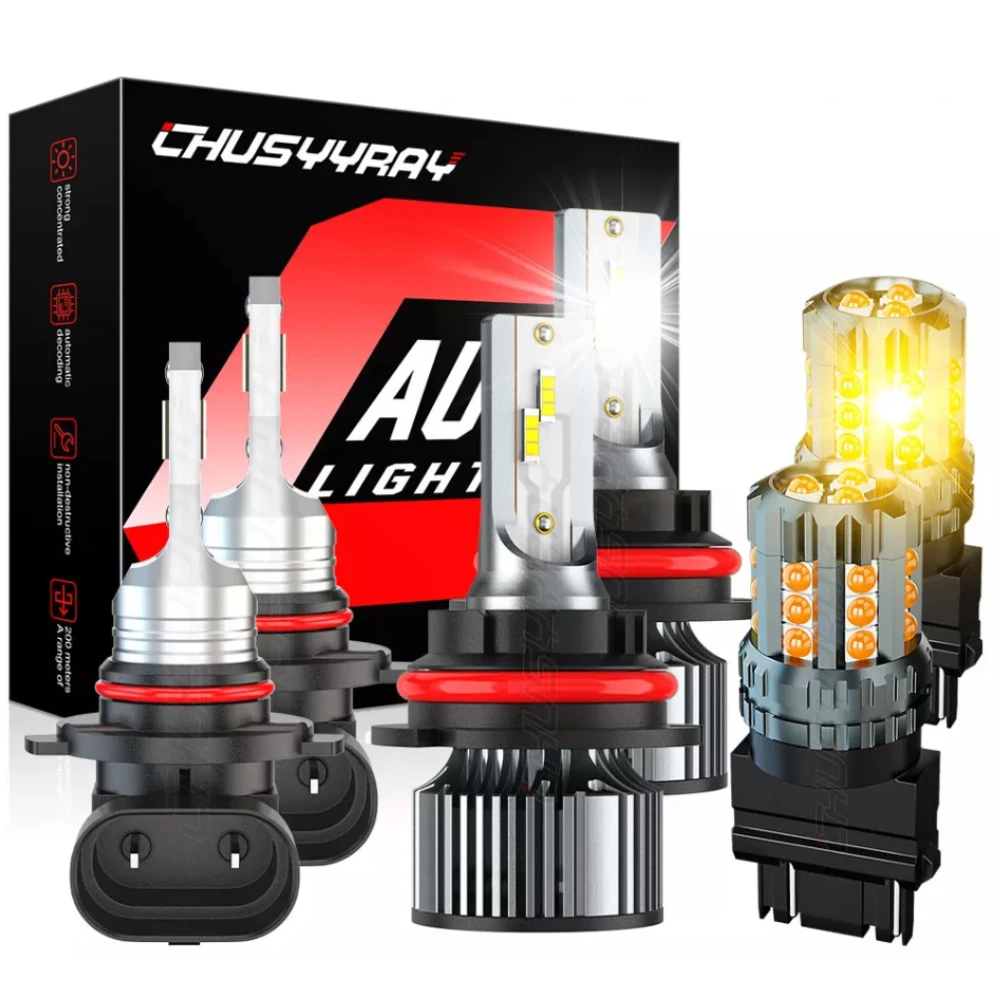

100000LM 6500K 6x Canbus 9007 9145 3157 Светодиодная фара + противотуманные лампы + комплект ламп указателя поворота для Dodge Ram 1500 2500 3500 2002-2005 гг.