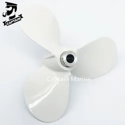 Captain Outboard Propeller 11 1/2x12 Fit Yamaha Engines Pin Drive 40HP Aluminum RH 676-45943-62-EL 3 Blade