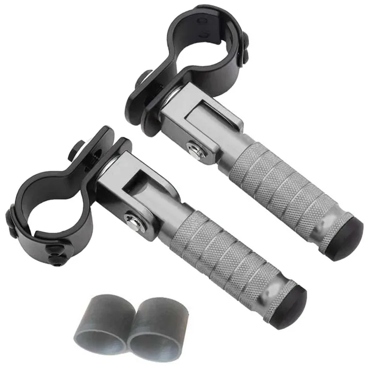 Universele 30-35mm Clamp-on CNC Aluminium Voetsteunen Motorcycle Bike Pedalen Voor Aprilia BMW Yamaha Honda kawasaki Harley Suzuki