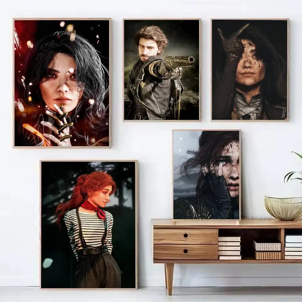 1pc Clair Obscur Expedition 33 Anime Poster Sticker Print Waterproof Wall Art For Living Room Bedroom Home Decor