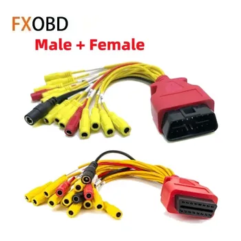 Fcar 16 Pin Connector Plug OBD Universal Jumper Brush Write ECU Connection Cable for automobile test fault diagnosis tools