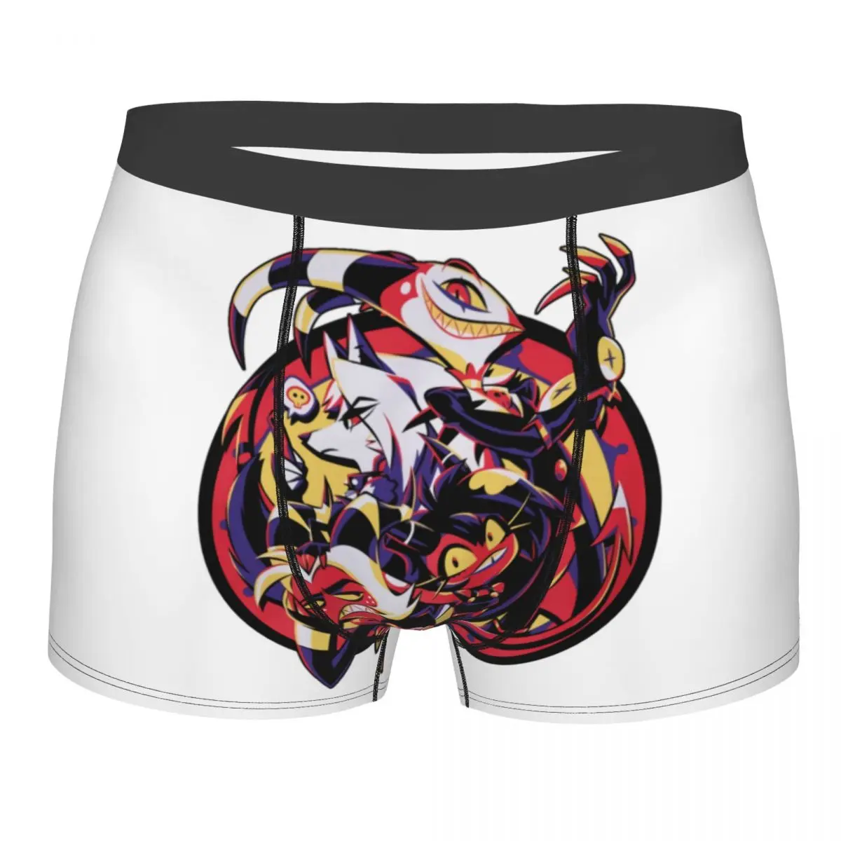 Custom Helluva Boss Animated Musical Film Underwear Men Stretch Boxer Briefs