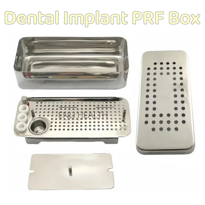 歯科ステンレス鋼 PRF ボックス血小板豊富なフィブリンケース遠心分離機 CGF GRF 膜手術骨移植器具ツールボックス