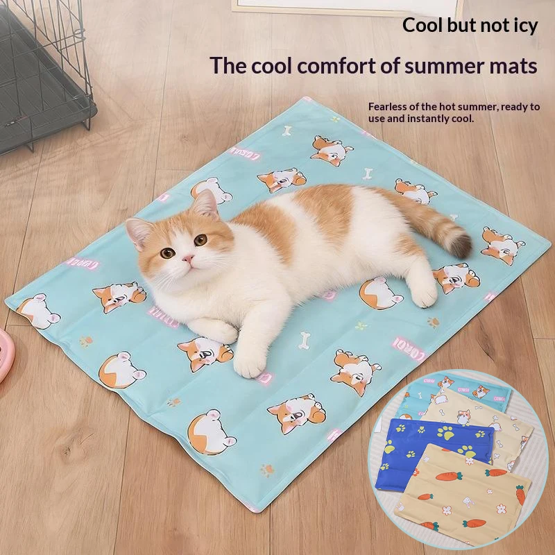 Reusable Pet Cooling Mat Waterproof Gel Pad For Dogs Cats Summer Non Toxic Cool Bed Mat Accessories Gift