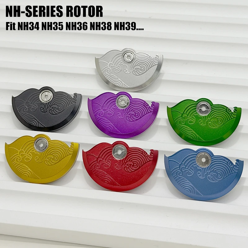 NH35 Automatic Hammer Rotor Metal Rotors For NH34 NH35 NH36 NH38 NH39 4R 6R 7S NE Movement SKX007 SRPD Replacement Parts