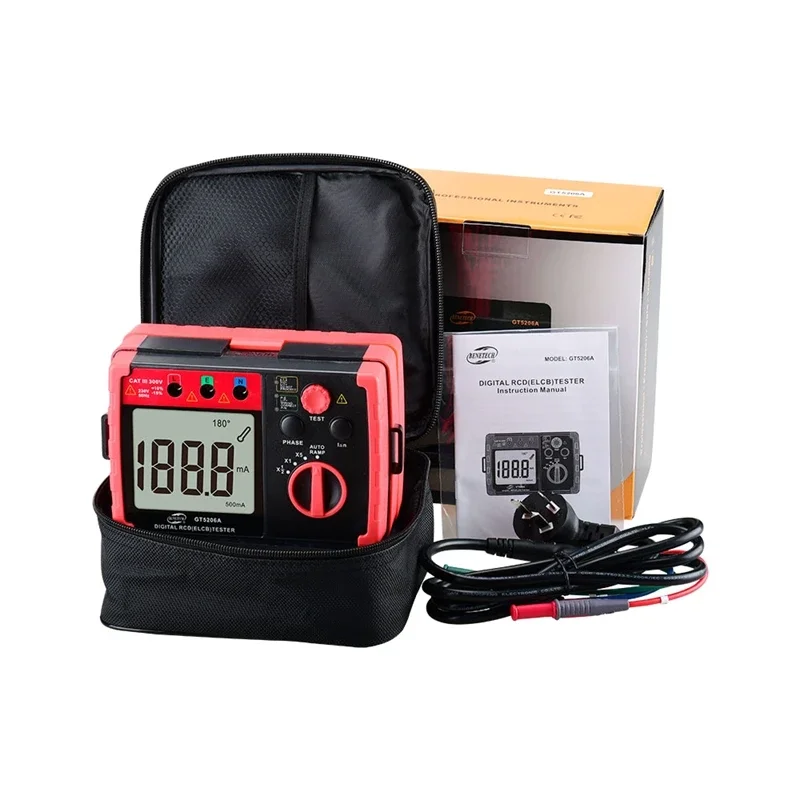 Leakage Circuit Breaker Meter Fuse Protection Switch Detector Buzzer Data Hold