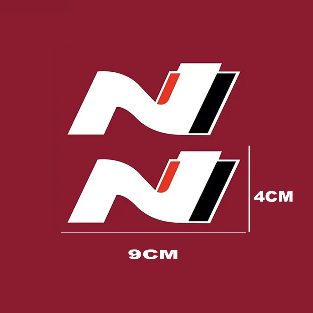 2x Car Stickers for N Performance Auto Wheel Brake Decals High Temp Vinyl I30N I20N Modifed Tape
