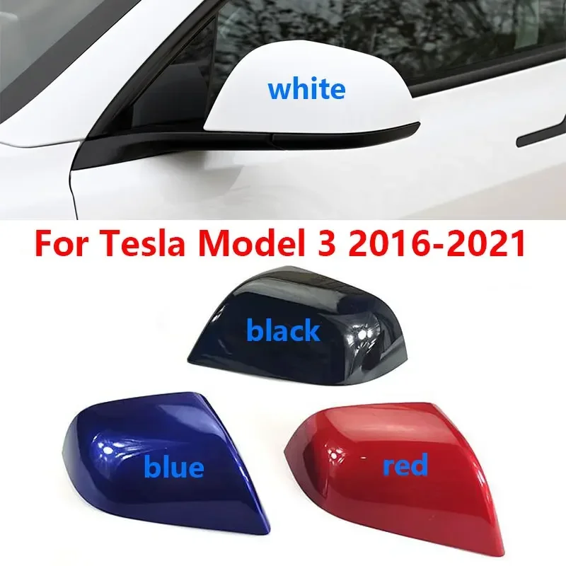 

For Tesla Model 3 Model3 2016 2017 2018 2019 2020 2021 Car Outside Rearview Mirror Wing Door Side Cover Shell Cap Lid