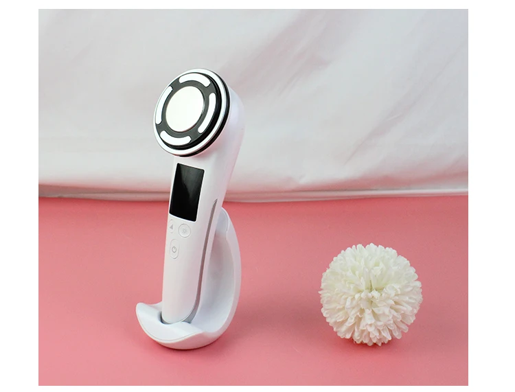 LED EMS High Frequency Hot And Cold Dual Use Lifting Face Massager Beauty Equipment For Home Use Skin Care Facial Machine