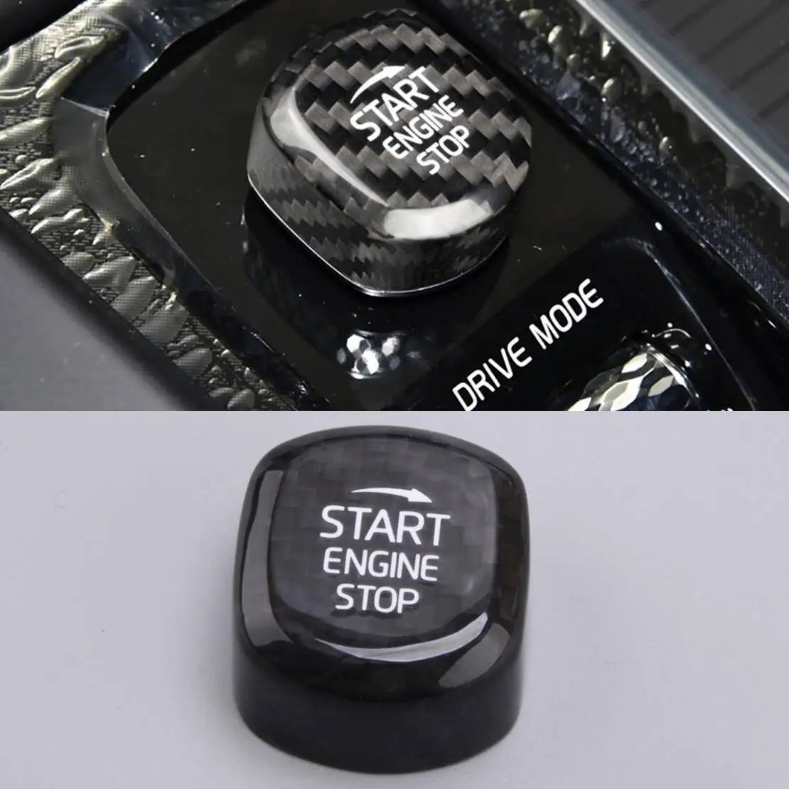 

Центральный двигатель автомобиля, кнопка запуска и остановки, накладка, подходит для Volvo S60 2019-2022, черный