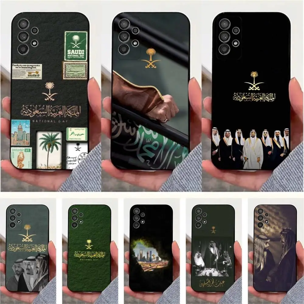 

Salman Saudi Arabia Case For Samsung S10,Plus,S9,Ultra,S24,S21,S20,S23,FE,S22,S25,Lite,Soft Silicone Black