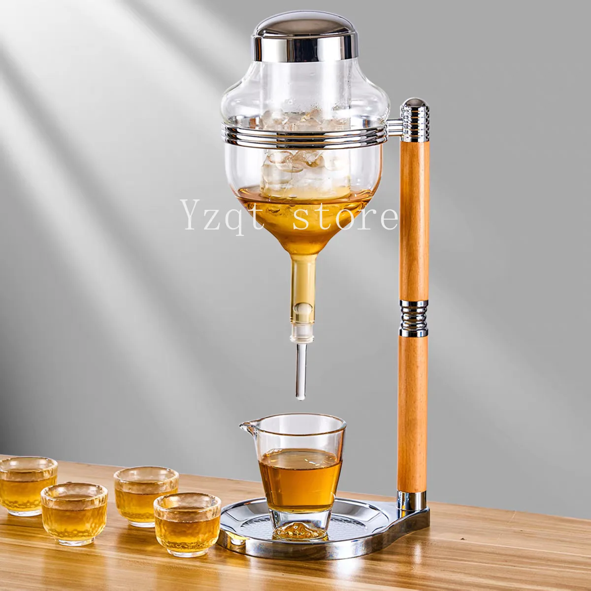 Japanese-style wine cooler Thimble type cold  Ice wine warm  Cold  jug Sake   Ice drip jug Wine dispenser Decanter