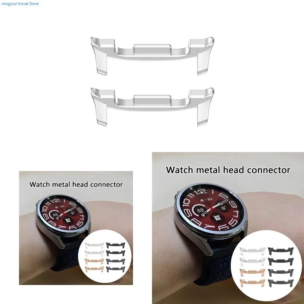 N2UB Stylish Smartwatch Metal Straps Connectors Easy to Install for Watch 8 Device 2x