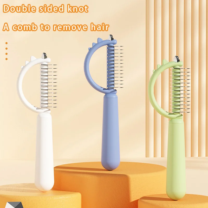 

New pet knotting comb for cats and dogs knotting double-sided comb for floating hair removal comb for pets cleaning supplies