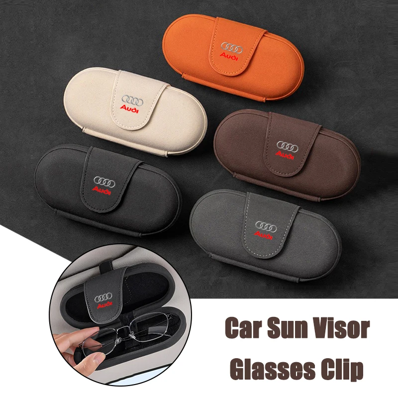 

Автомобильный солнцезащитный козырек, зажим для очков с одной рукой, держатель для очков для Audi RS A3 A4 A5 A6 B8 B6 B7 B9 8P 8V 8L C5 C6 C7 Men