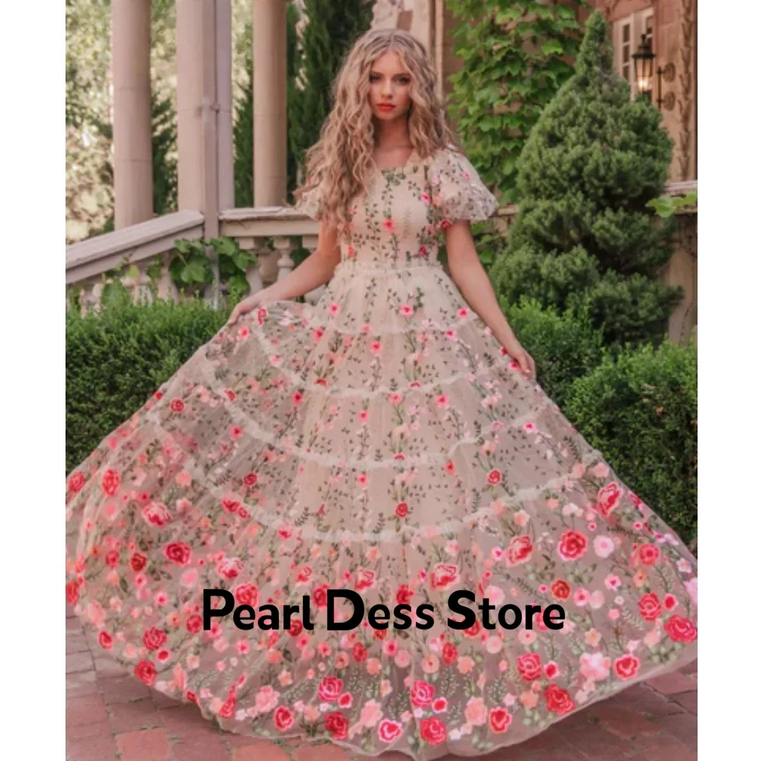 

Lace Flower Embroidered Dress for Women's 2024 Sweetheart Neckline Princess Formal Party Wedding Dress