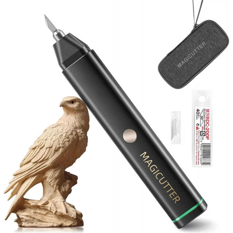 

Bonvoisin Ultrasonic Cutter Knife Handheld 30W 40KHz with 40 Blades,, Carrying Plastic, Acrylic, Th