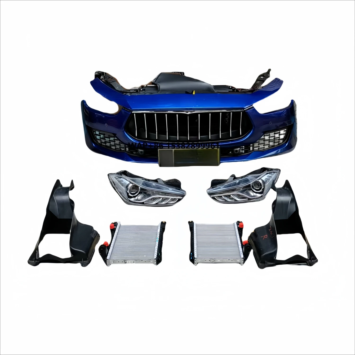 

For Ghibli Front Bar Grille Air Mesh Intake Hood Radiator Combination Original Factory Used