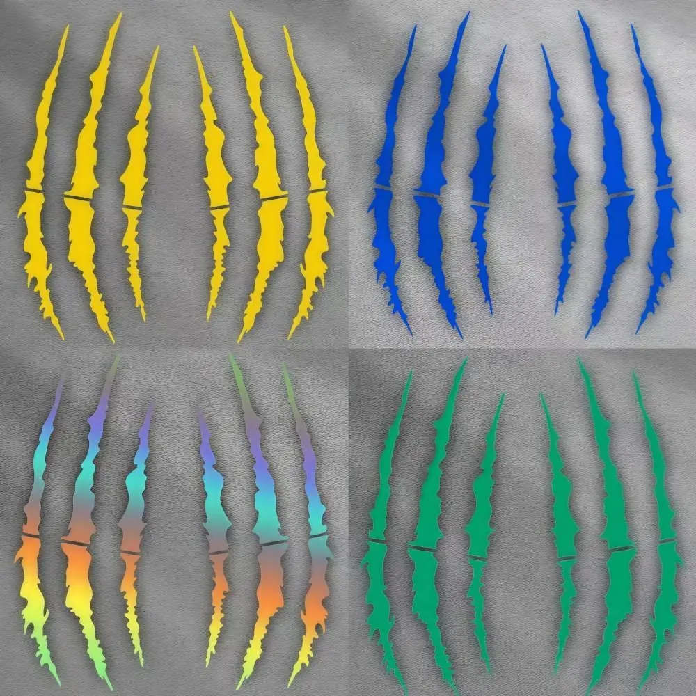 Demon Claw Motorcycle Stickers Covering Scratches Vinyl Helmet Stickers DIY Solid Color Car Vinyl Stickers Vehicle Decoration