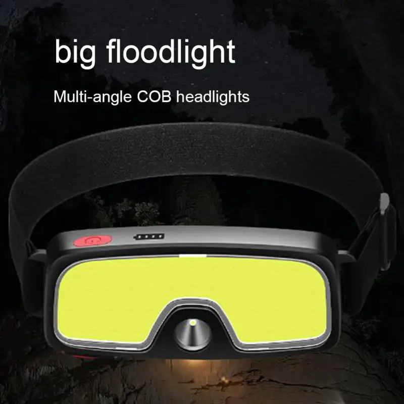 Camping Light Waterproof Portable Fishing Lamp Camping Lamp Cycling Flashlight Type-c Rechargeable Convenience Caving Touch Cob