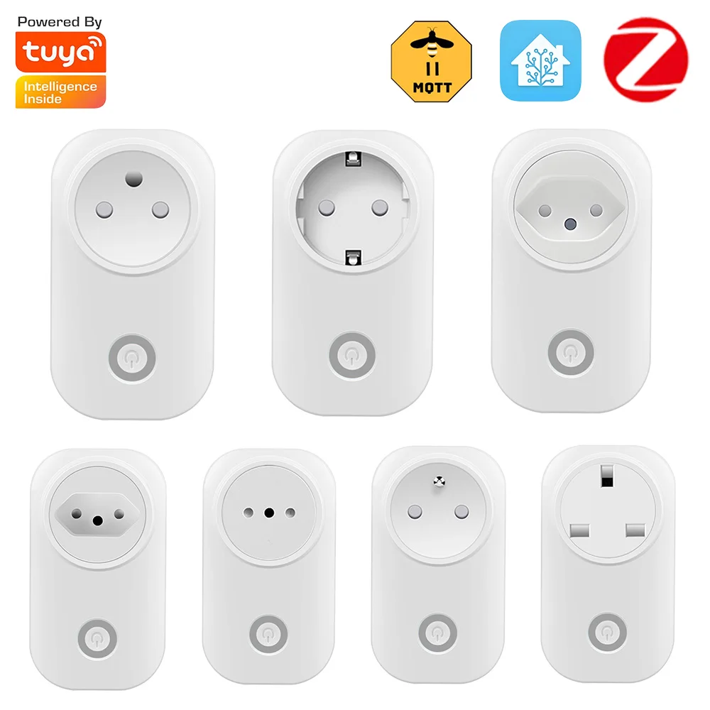 Zigbee Smart Plug EU/IT/FR/IL/Swiss/AUS 16A Sockets Electric Extension Power Monitoring Tuya Smart Home Assistant Zigbee2mqtt