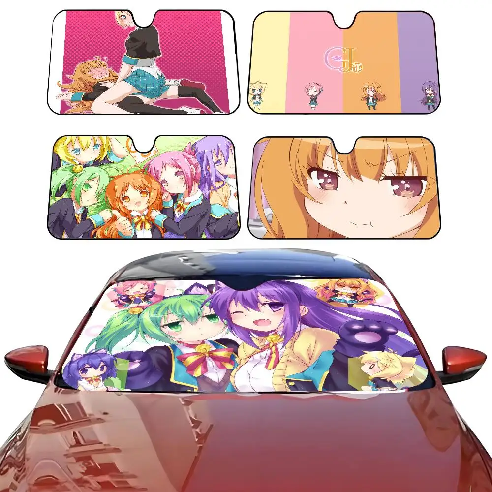 

ANIME G-GJ BU Автомобильный солнцезащитный козырек, зонтик от солнца на лобовое стекло автомобиля, защита от ультрафиолета и внутренний охладитель