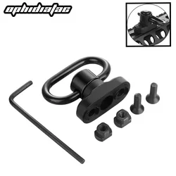 OPHIDIAN QD M-LOK Sling Swivel Adapter Rail Mount Sling Buckle Metal Belt Loop Rail Mount Steel Button