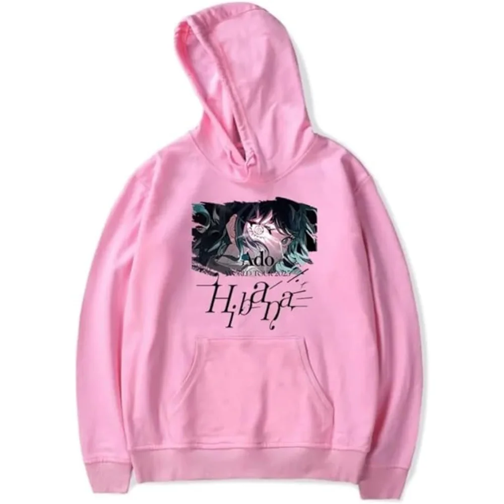 

Толстовка с капюшоном Ado Hibana World Tour 2025, унисекс, толстовка с капюшоном и длинными рукавами, повседневный пуловер, одежда