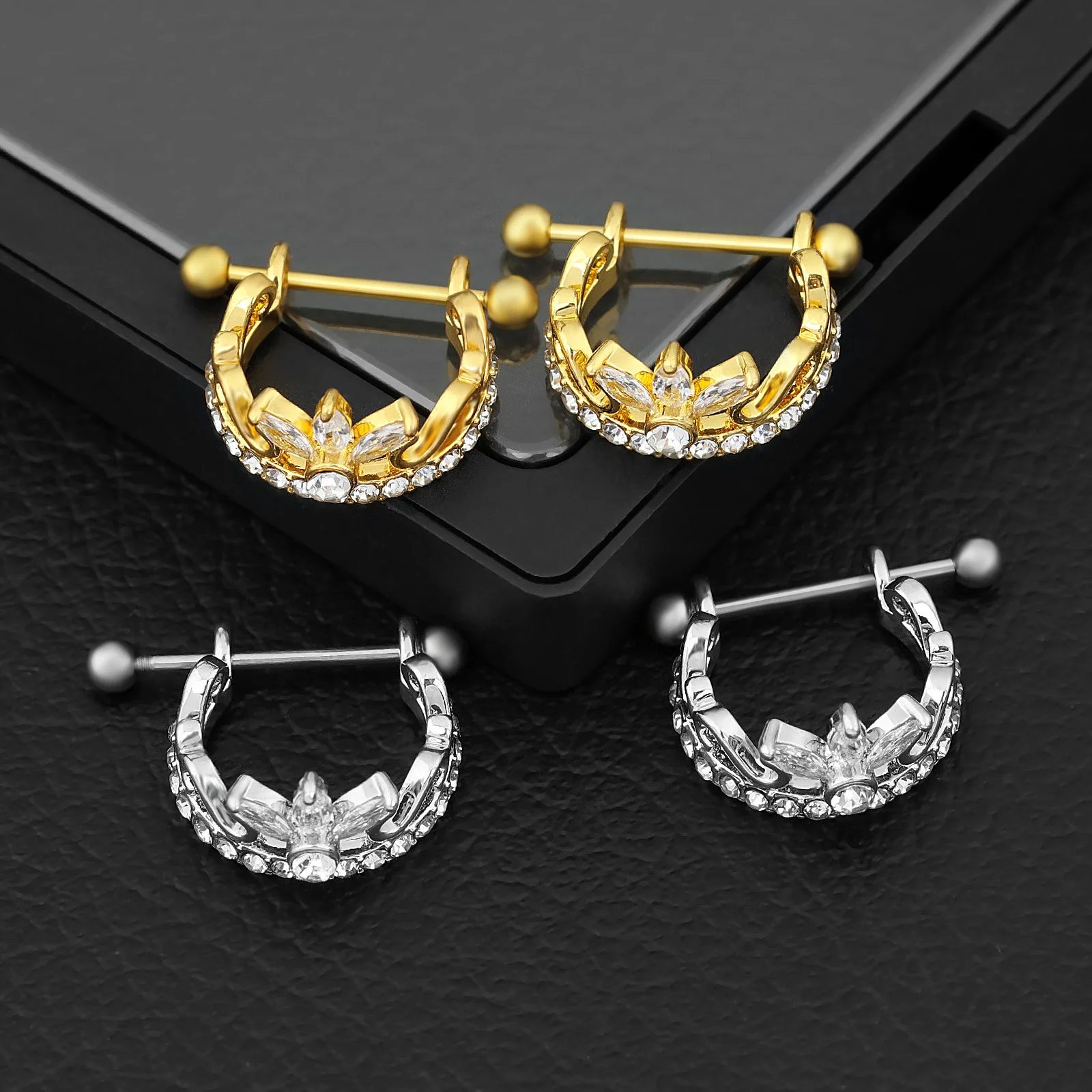 Stainless Steel Earrings Stylish Body Piercing Jewelry