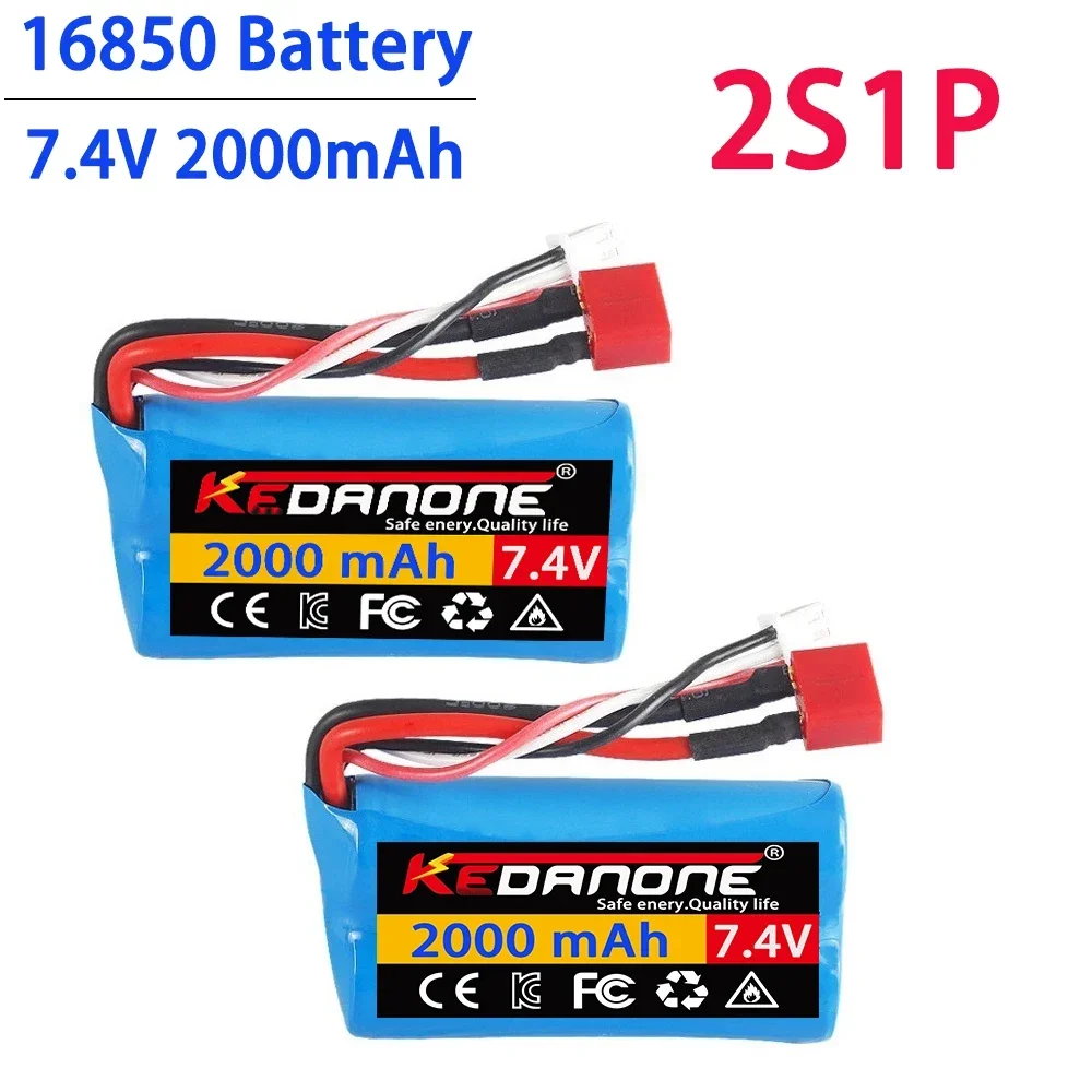 

2S1P Li-ion Battery Part for RC Car SCY-16102 7.4V 3Ah 18650 T-Plug Compatible with SCY-16102PRO SCY-16101PRO SCY-16103PRO SCY-1