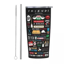 Stainless Steel Tumbler Friends TV Show Coffee Mug Television Leakproof Hot Drinks Mugs Cup Camping Custom DIY Water Bottle