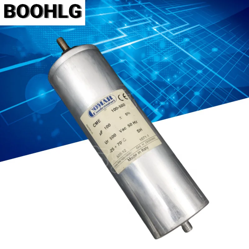 

1PCS 100uF 500VAC COMAR motor running starting capacitor CME100-500