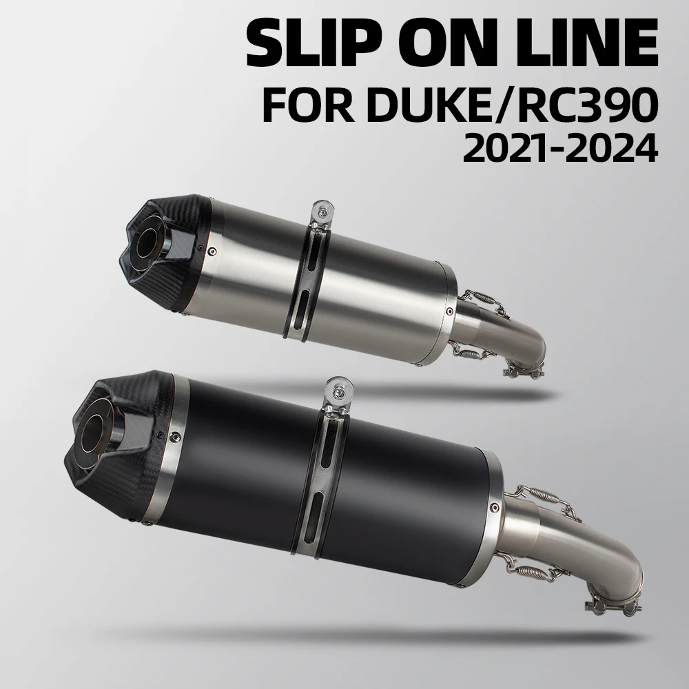 

Slip on Line For Duke390 Duke250 390ADV 250ADV Motorcycle Exhaust Kit Sport Street Bike Exhausts Muffler With DB Killer