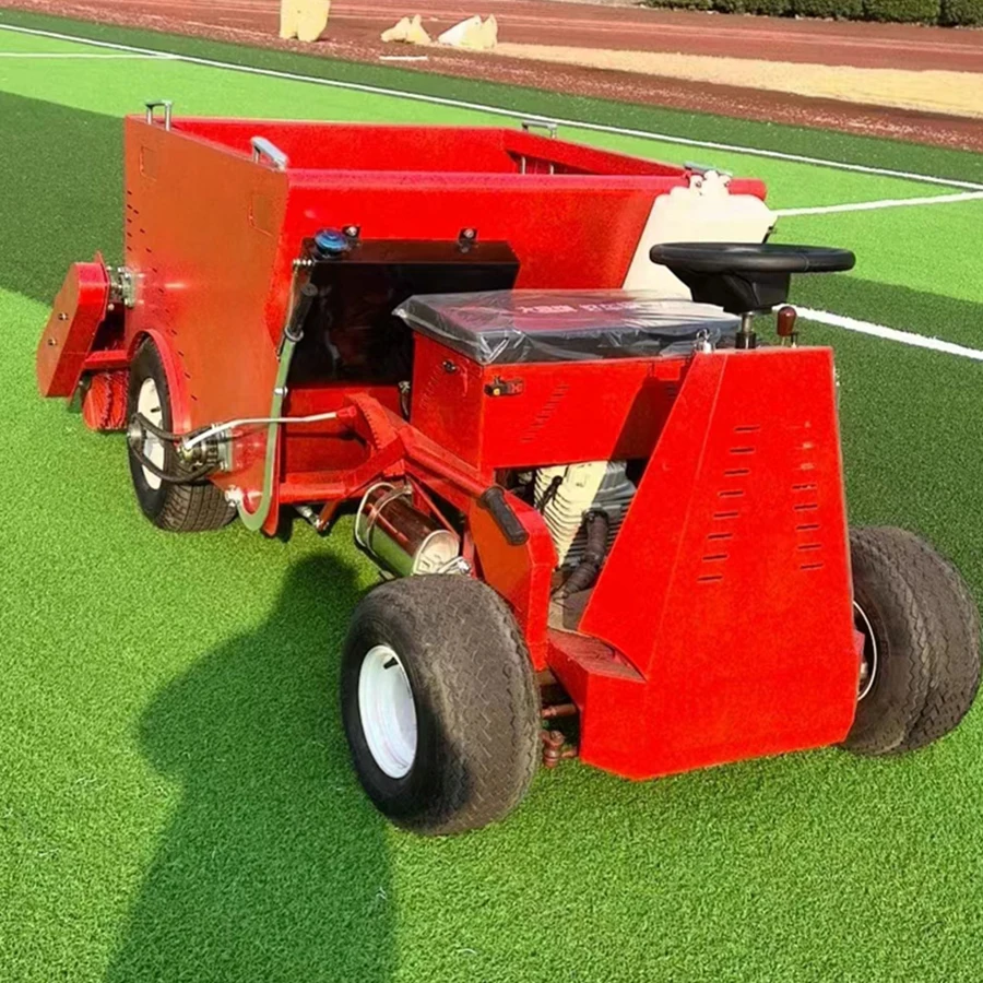 Small Ride on Sand Filling and Grass Brushing Machine Turf Sanding and Grooming Equipment Mini Sports Field Infill Machine