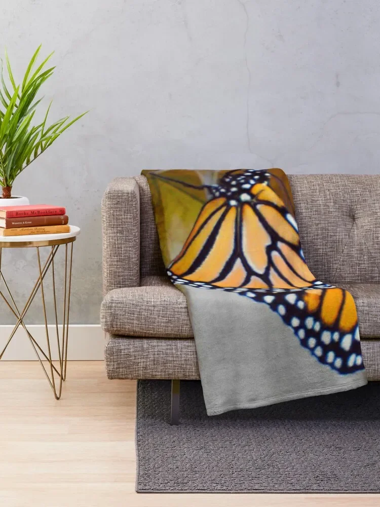 Monarch Butterfly Throw Blanket Personalized Gift for sofa Bed Fashionable Large Blankets