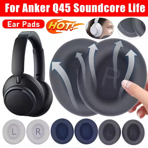 Ear Pads for Anker Q45 Soundcore Life Headphone Cover Replacement Headphone Pads Headphone Ear Cushion for Anker Q45 Ear Pads