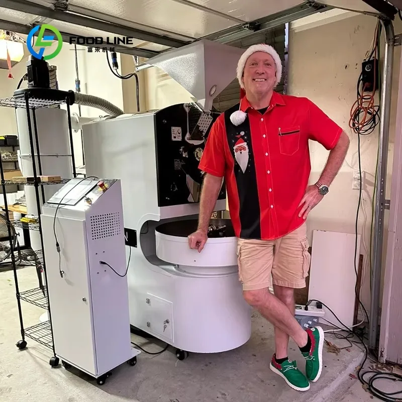 customized intelligent roaster drum baker auto‑profile 5‑25kg roasting machine for high‑volume roasted bean production