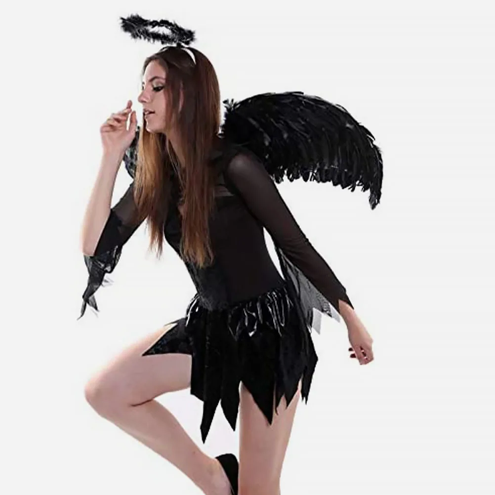 Angel Plume Wing Costume Prop Lightweight Comfortable Party Stage Performance Photo Christmas Halloween Adornment