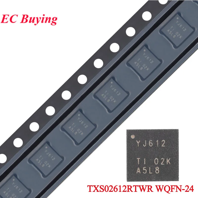 10pcs/1pcs TXS02612RTWR TXS02612 TXS02612R YJ612 WQFN-24 SDIO Port Expander Chip IC Integrated Circuit