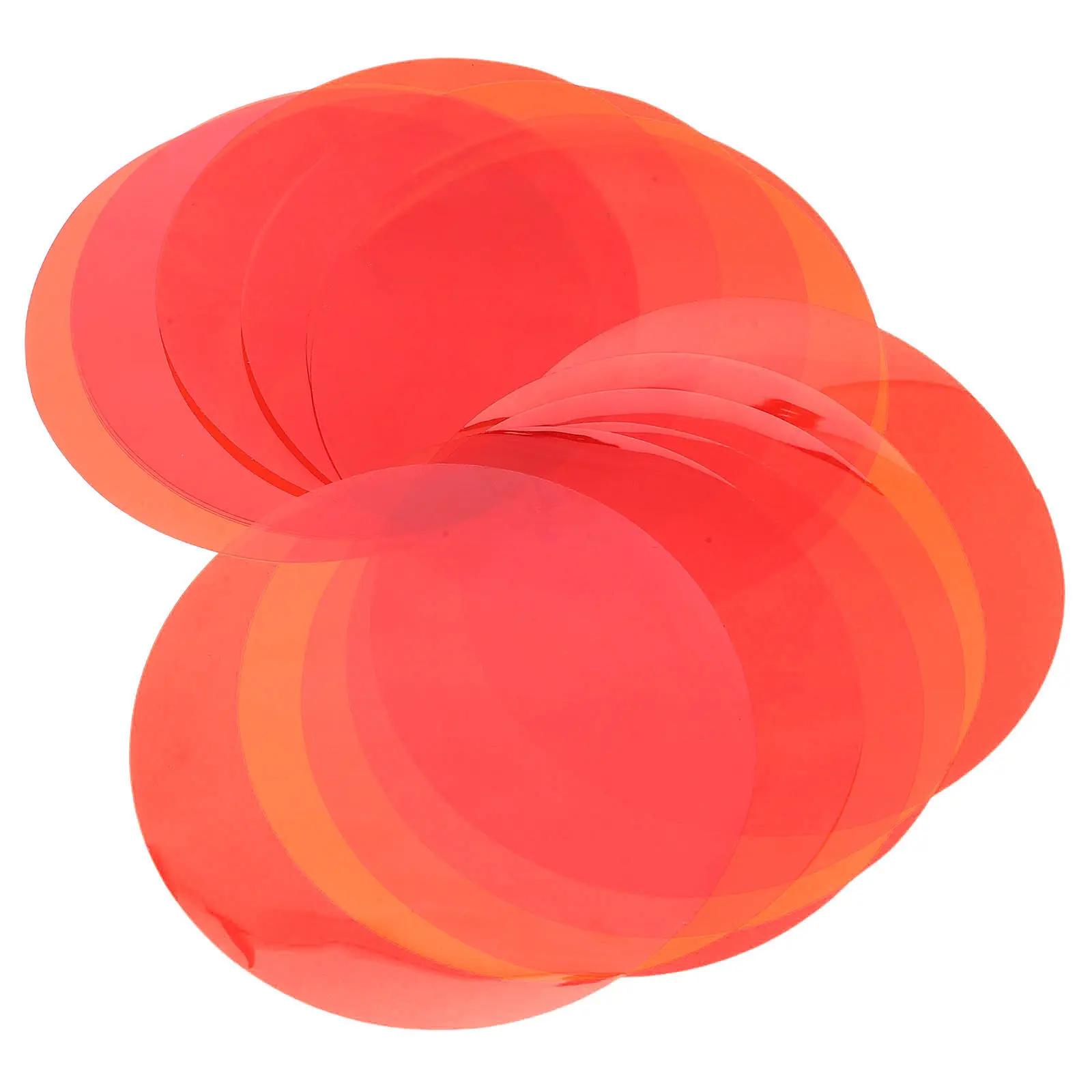 15Pcs Lamp Color Correction Film Transparent Round Colored Filter Sheets Self-Adhesive Light Transparency Film for Headlight