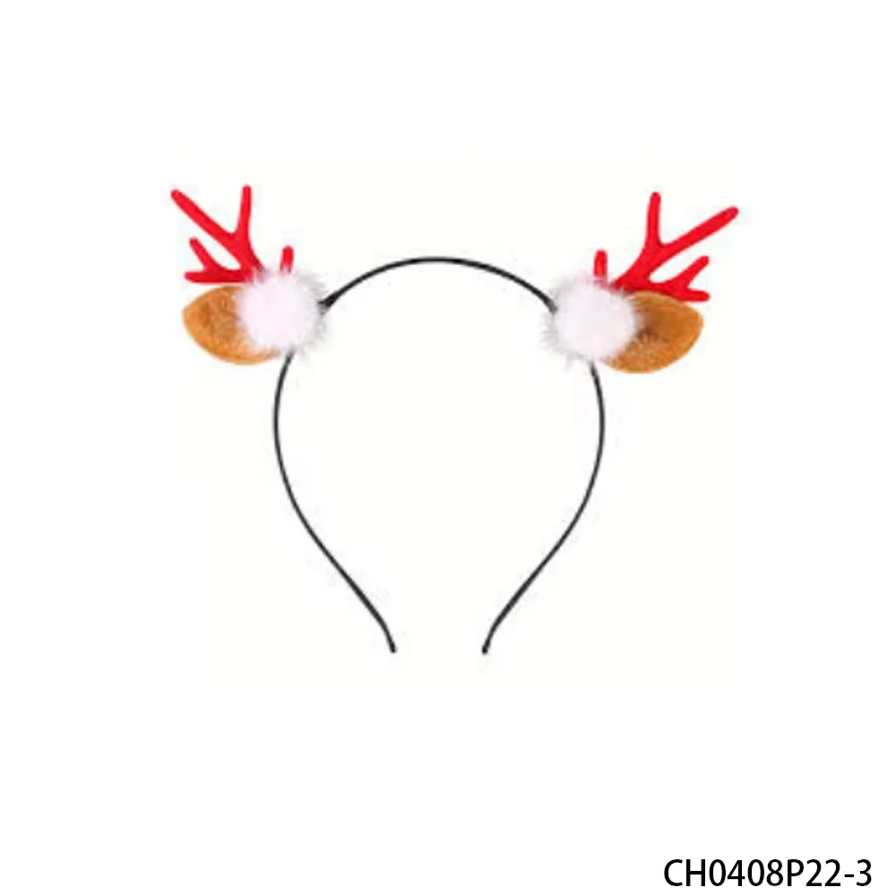 Opaska świąteczna z uroczymi futrzanymi rogami renifera - idealny dodatek na Wigilię i przyjęcia noworoczne