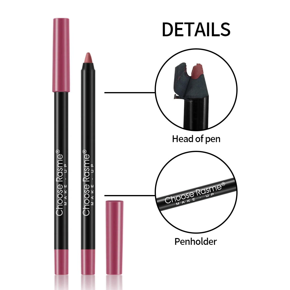 Juego de lápices delineadores de labios, 12 Uds., lápiz labial mate, resistente al agua, de larga duración, lápiz labial de contorno desnudo, cosméticos de tinte labial