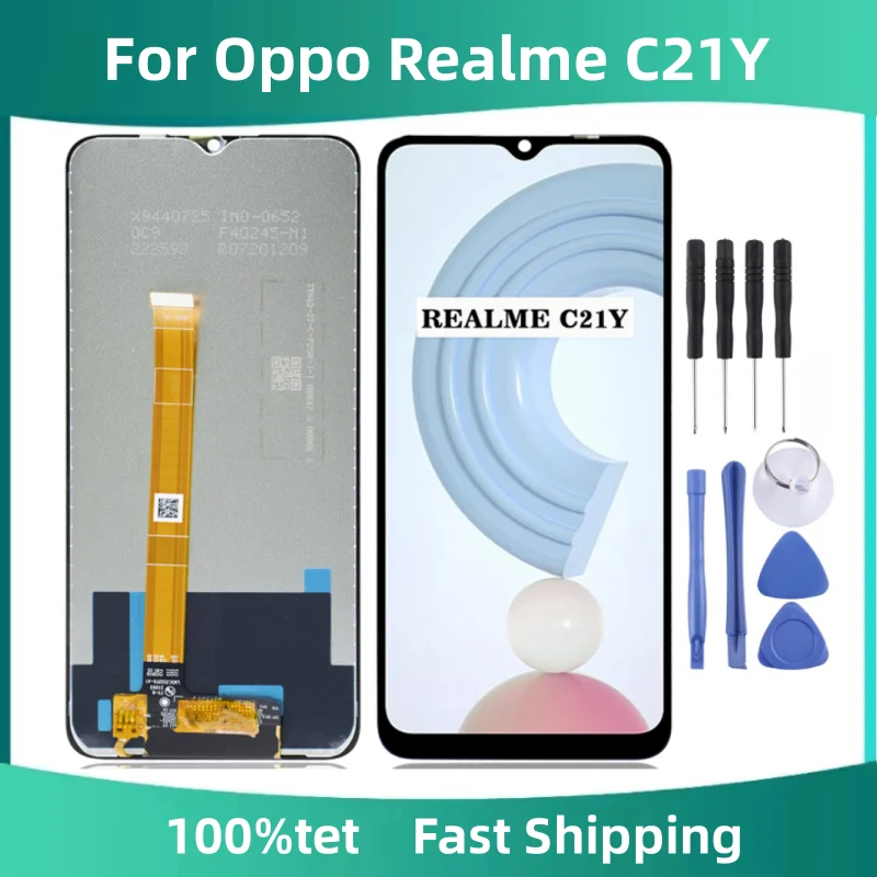 

6.5" For Oppo Realme C21Y LCD RMX3261 RMX3263 Display Touch Screen with Frame For Realme C21Y Screen