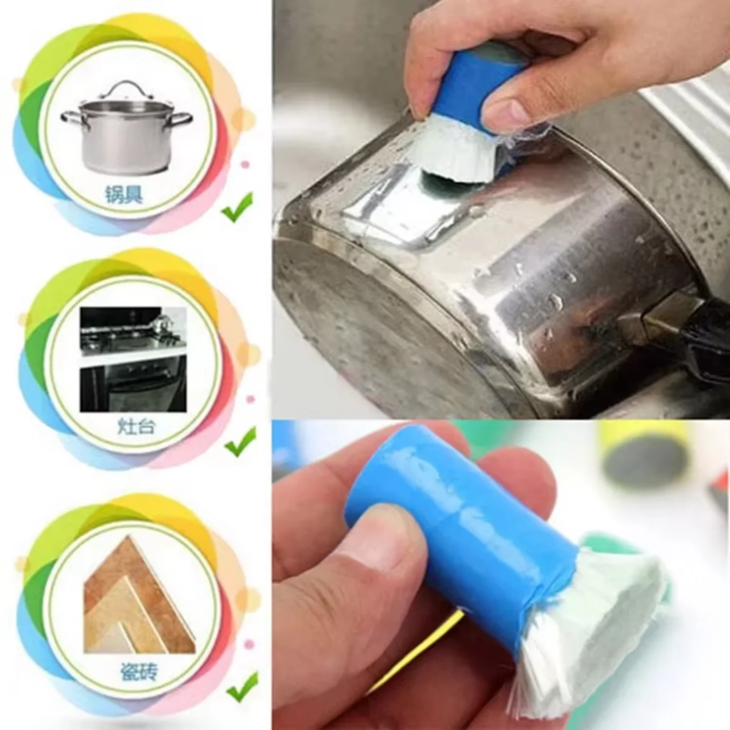 

Useful Magic Cleaning Brush Stainless Steel Rod Magic Stick Metal Rust Remover Useful Cooktop Pot Eraser Kitchen Clean Tools