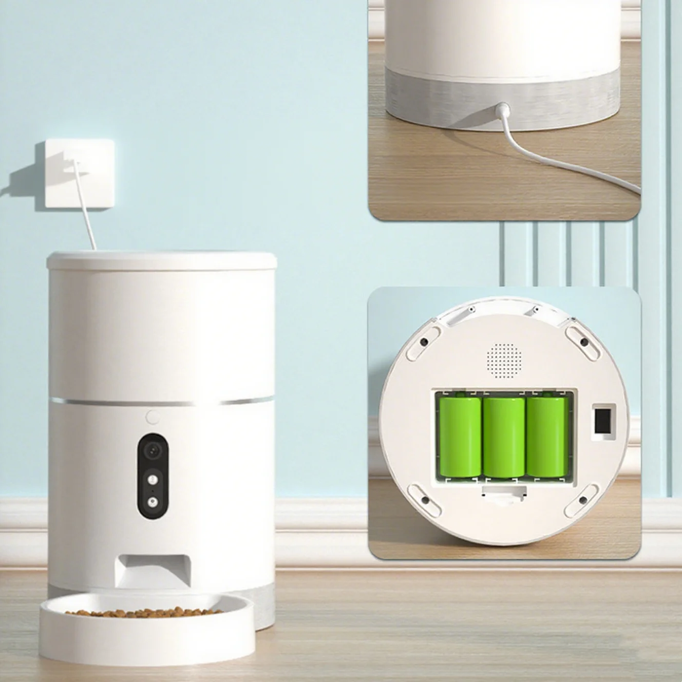 

High Quality Automatic Pet Feeder, 1080p Camera + Night Vision, New Pet Parents' Guardian