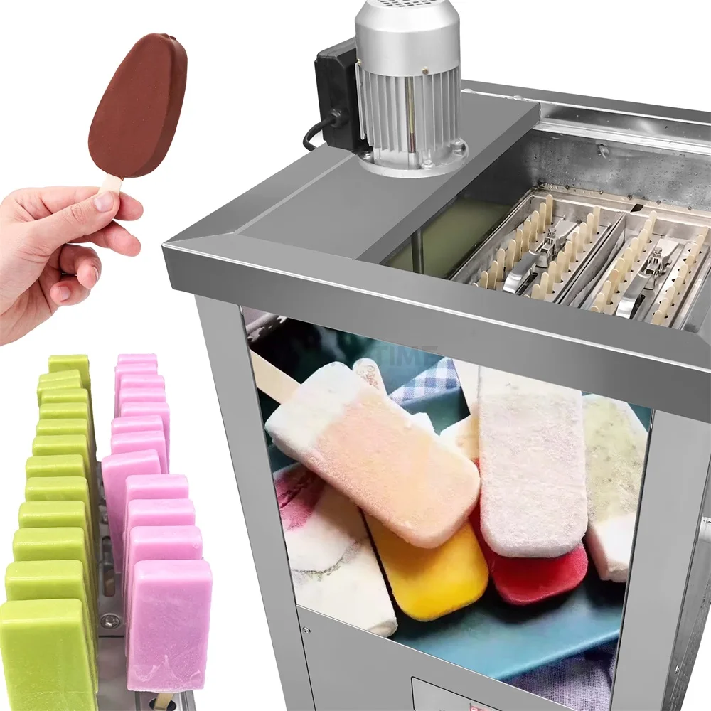 

YourTime 2 Molds Commercial Ice Lolly Machine Popsicle Ice Cream Making Machine Automatic Popsicle Maker Machine